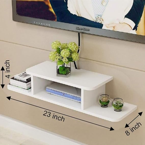 Wooden Floating TV Wall Shelf