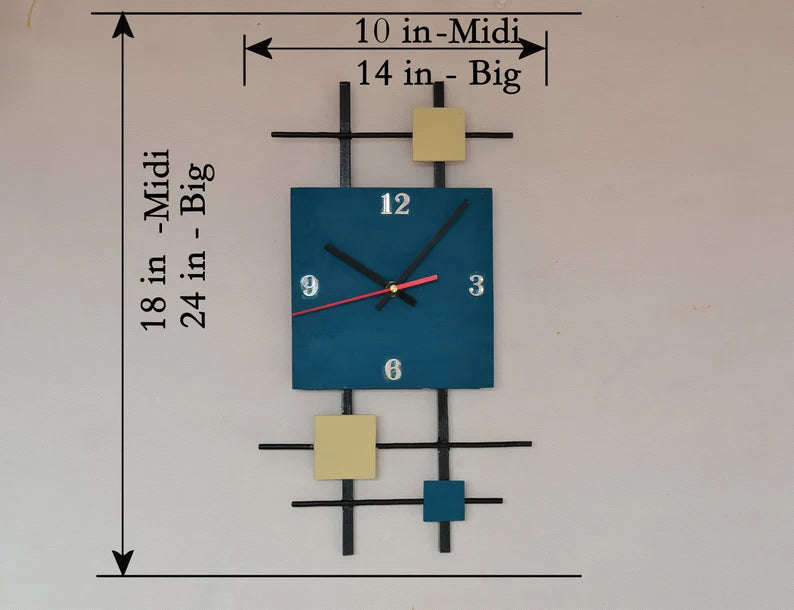 "Geomatric wall clock"