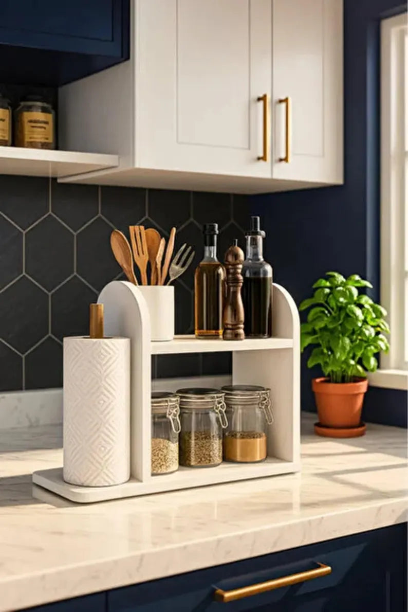 "Kitchen Storage Shelf Organizer"