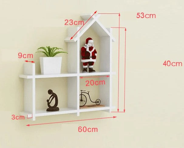 Decorative House Wall Shelf