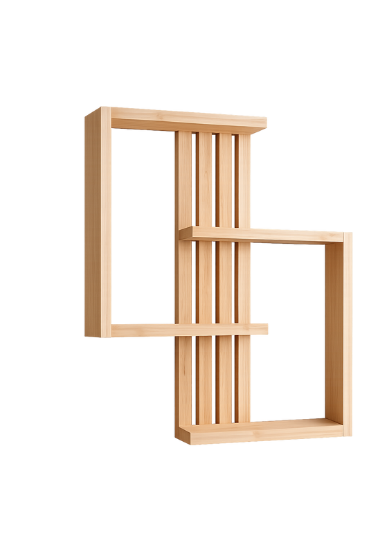 " Modern Wooden Wall Shelf "