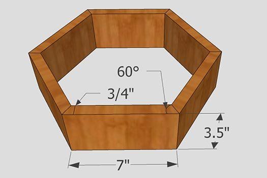 "Honey Comb Wall Shelf"