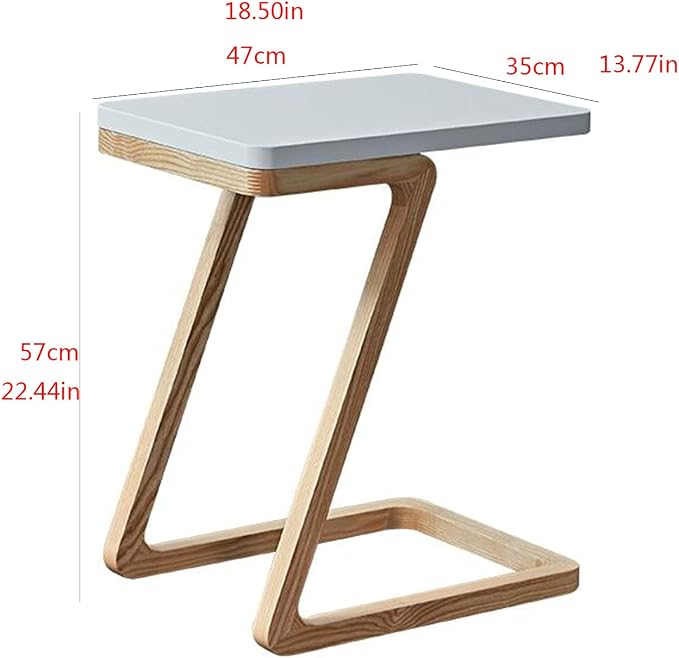 "Z-shaped side table"