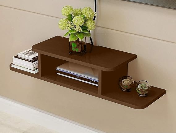 Wooden Floating TV Wall Shelf
