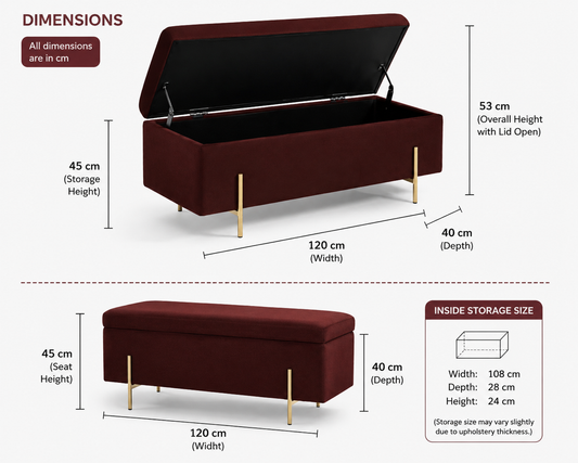 "Lift-Top Storage Ottoman"