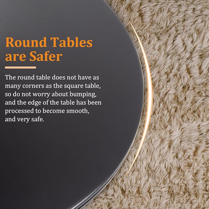 "Luna Pedestal Round Dining Table"