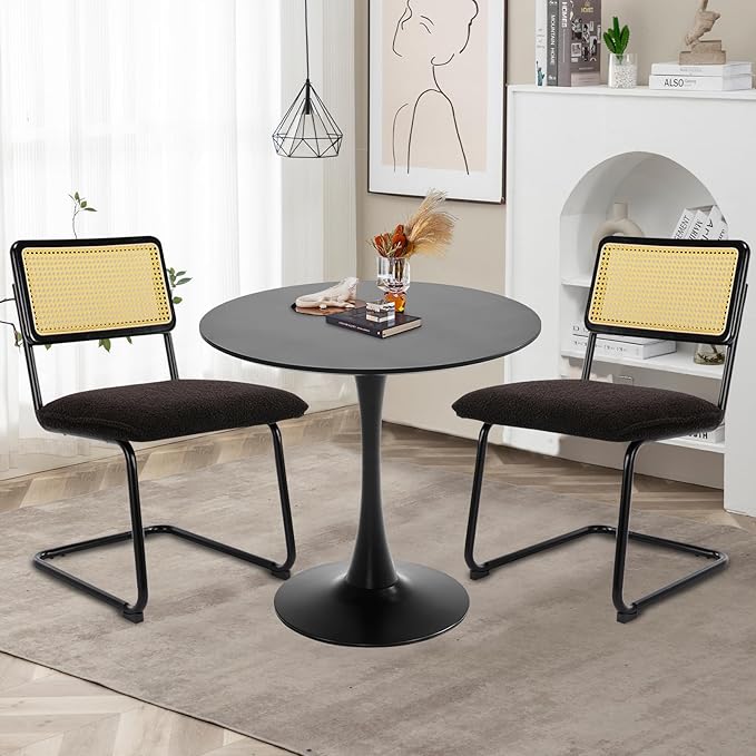 "Luna Pedestal Round Dining Table"