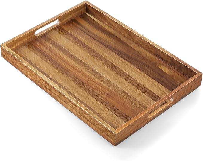 "Premium Acacia Wood Serving Tray"