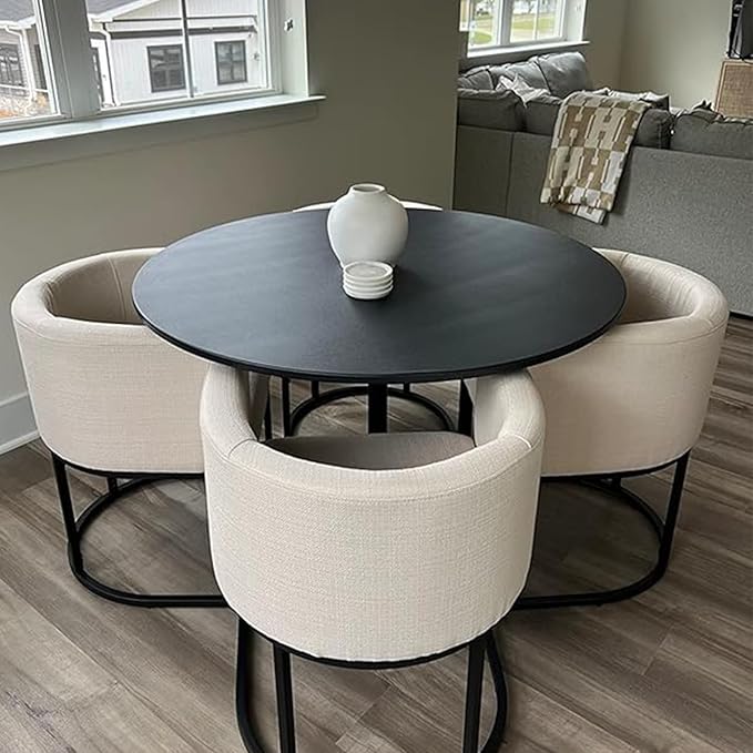 "Luna Pedestal Round Dining Table"