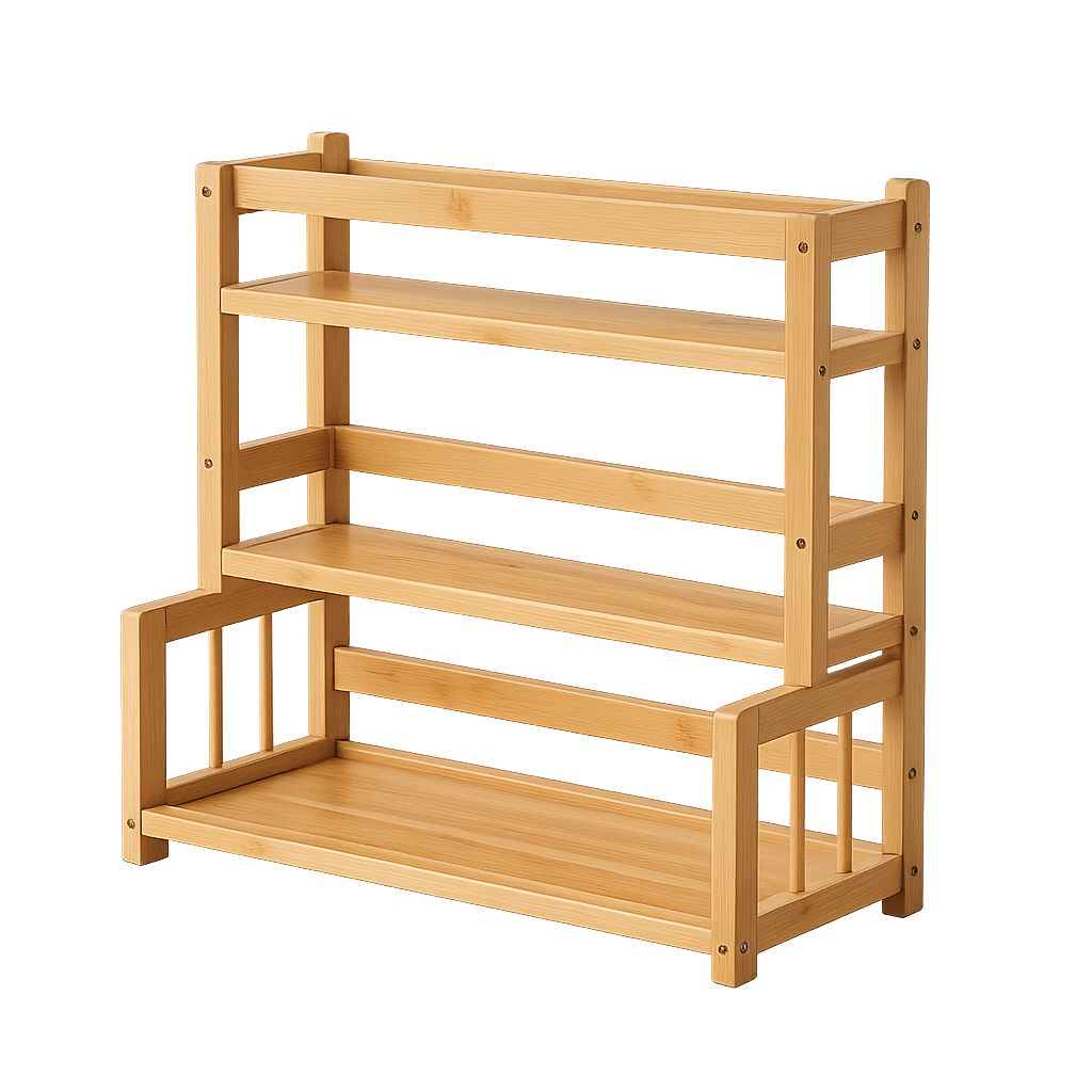"3-Tier Wooden Kitchen & Countertop Organizer"