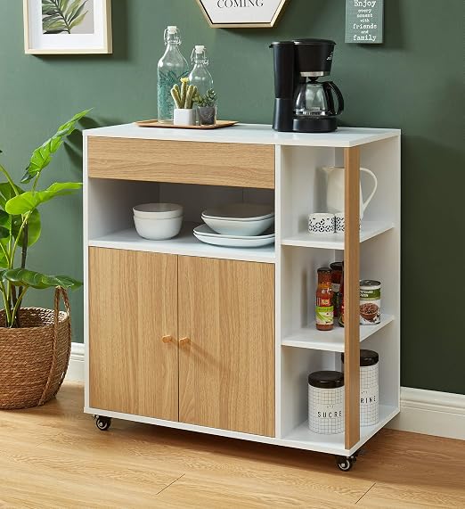 "Modern Coffee Bar & Kitchen Storage Cabinet"