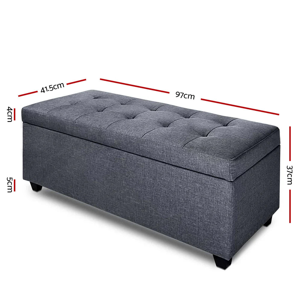 "Artiss Large Fabric Storage Ottoman"