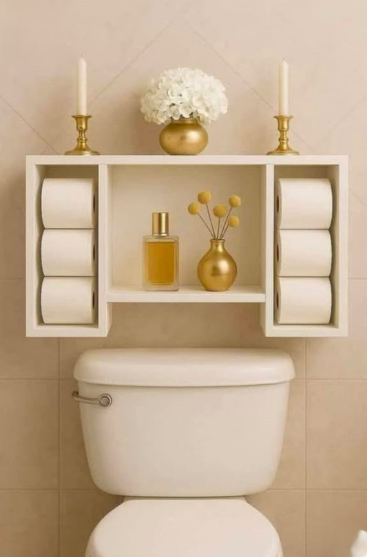 Symmetrical Bathroom Shelf