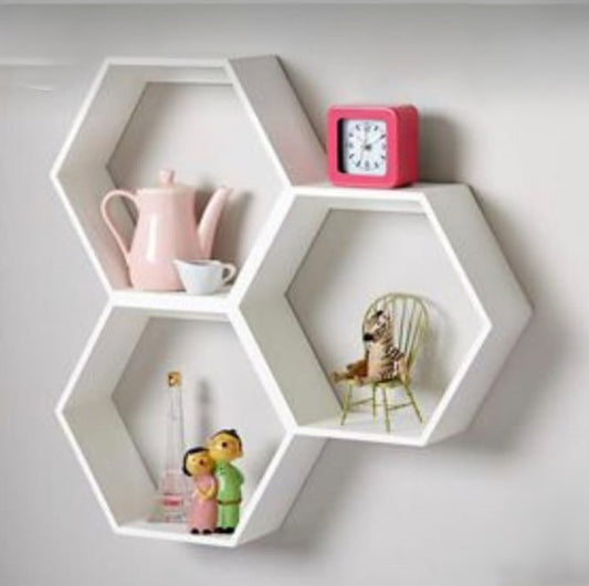 Honey Comb Wall Shelf