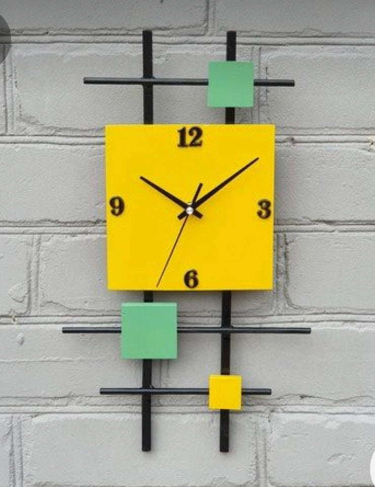 "Geomatric wall clock"