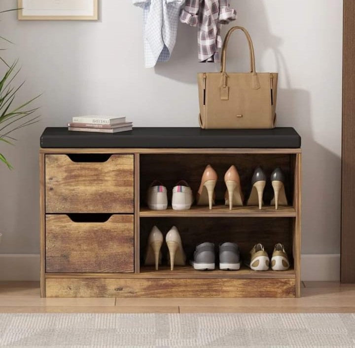 "Entryway Shoe Rack Bench"