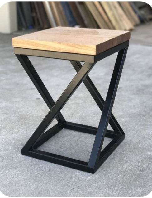 Modern Industrial Side Table / Stool
