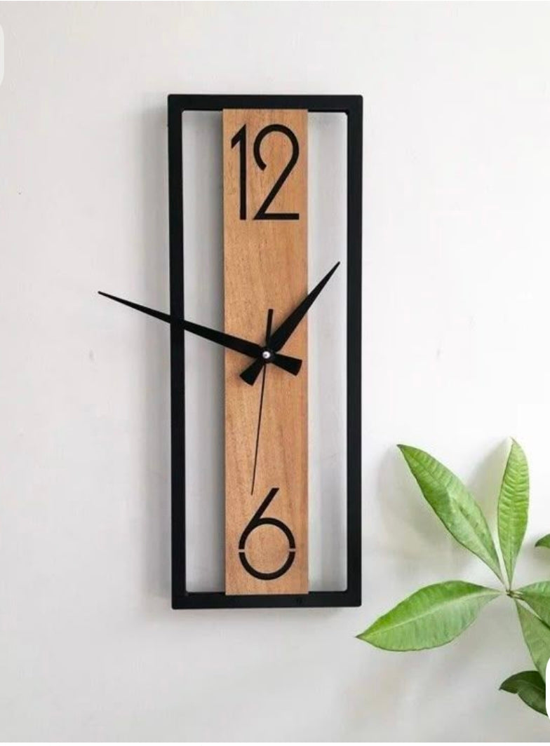 "Vertex Wooden Wall Clock"