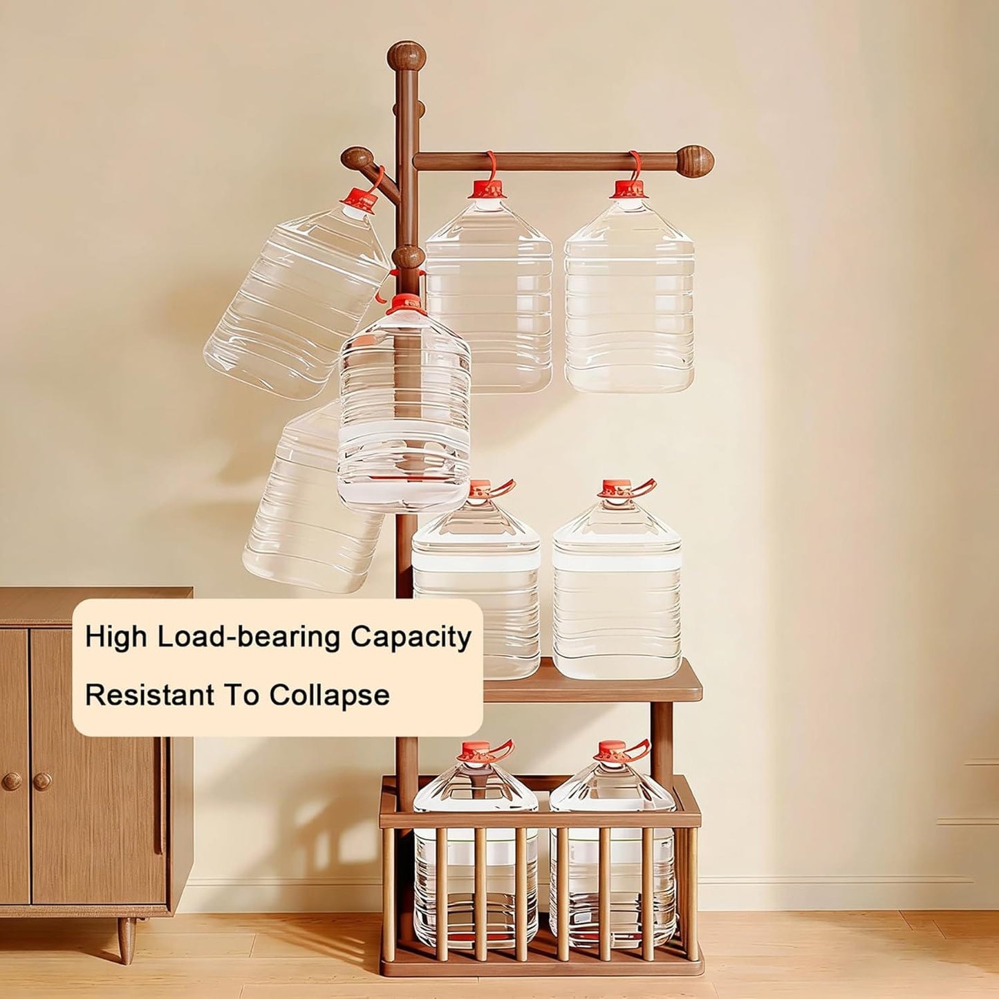 "Harper Entryway Coat Rack with Storage Bench"